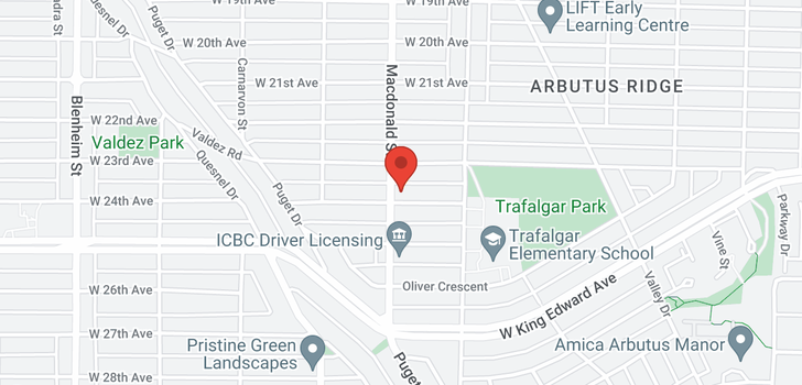 map of 2789 W 24TH AVENUE